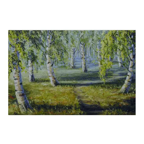 Заказать холст в Москве. Холст 50x75 Березы освещенные солнцем от Aleksa - готовые дизайны и нанесение принтов.
