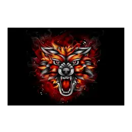 Заказать холст в Москве. Холст 50x75 Wolf & Fire от Аня Лукьянова - готовые дизайны и нанесение принтов.
