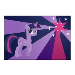 Заказать холст в Москве. Холст 50x75 Twilight Sparkle Color Line от shadow_dash - готовые дизайны и нанесение принтов.