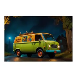 Заказать холст в Москве. Холст 50x75 Мистическая машина от YellowCloverShop - готовые дизайны и нанесение принтов.