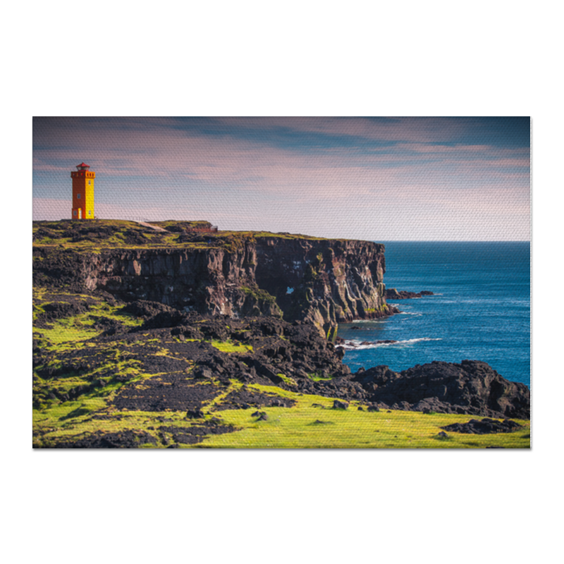 Printio Холст 60×90 Маяк в исландии сумка маяк в море оранжевый