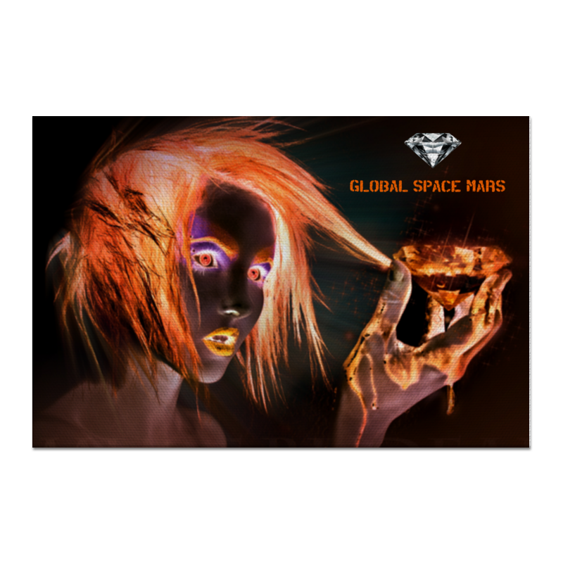 цена Printio Холст 60×90 Global space magic mars (коллекция огонь)