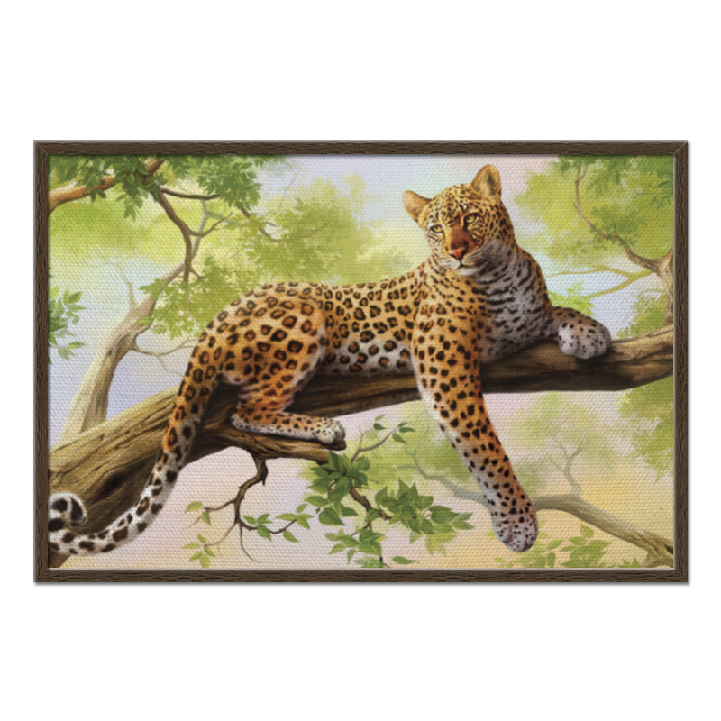 Printio Холст 60×90 Леопард