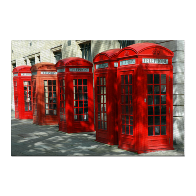 Printio Холст 60×90 London phone booth printio холст 60×90 london phone booth