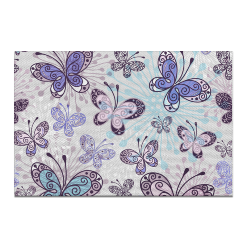 Printio Холст 60×90 Фиолетовые бабочки