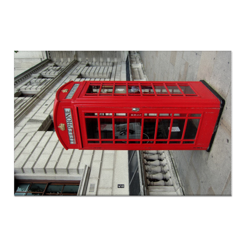 Заказать холст в Москве. Холст 60x90 London Phone Booth от Leichenwagen - готовые дизайны и нанесение принтов.
