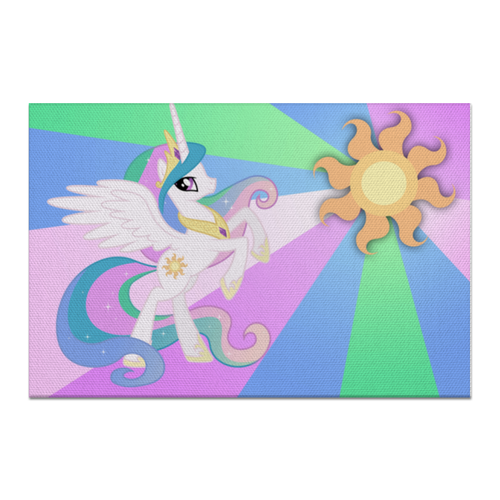 Заказать холст в Москве. Холст 60x90 Princess Celestia Color Line от shadow_dash - готовые дизайны и нанесение принтов.