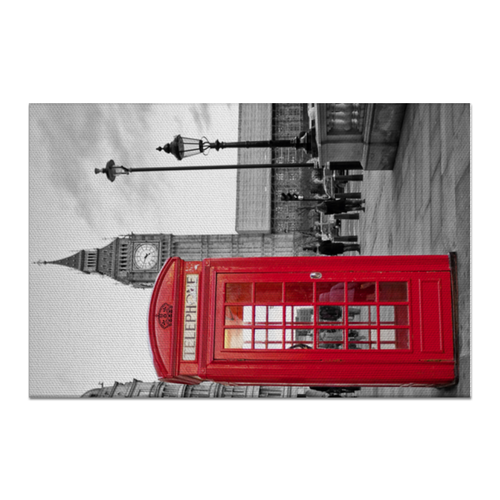 Заказать холст в Москве. Холст 60x90 London Phone Booth от Leichenwagen - готовые дизайны и нанесение принтов.
