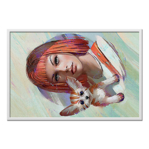 Заказать холст в Москве. Холст 60x90 Leeloo&Cat от balden - готовые дизайны и нанесение принтов.