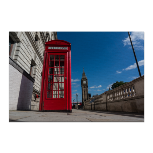 Заказать холст в Москве. Холст 60x90 London Phone Booth от Leichenwagen - готовые дизайны и нанесение принтов.