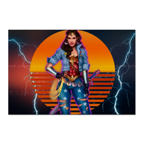 Заказать холст в Москве. Холст 60x90 Чудо-женщина / Wonder Woman от Jimmy Flash - готовые дизайны и нанесение принтов.