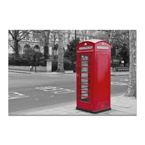 Заказать холст в Москве. Холст 60x90 London Phone Booth от Leichenwagen - готовые дизайны и нанесение принтов.