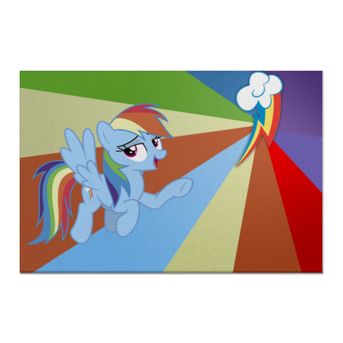 Заказать холст в Москве. Холст 60x90 Rainbow Dash Color Line от shadow_dash - готовые дизайны и нанесение принтов.