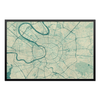 Заказать холст в Москве. Холст 60x90 Карта Москвы (Винтаж) от printik - готовые дизайны и нанесение принтов.