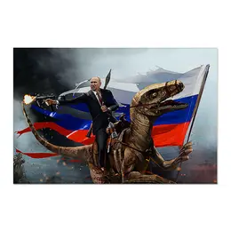 Заказать холст в Москве. Холст 60x90 Vladimir Putin от balden - готовые дизайны и нанесение принтов.
