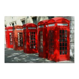 Заказать холст в Москве. Холст 60x90 London Phone Booth от Leichenwagen - готовые дизайны и нанесение принтов.