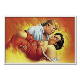 Заказать холст в Москве. Холст 60x90 Trump in the Fire of Women от balden - готовые дизайны и нанесение принтов.