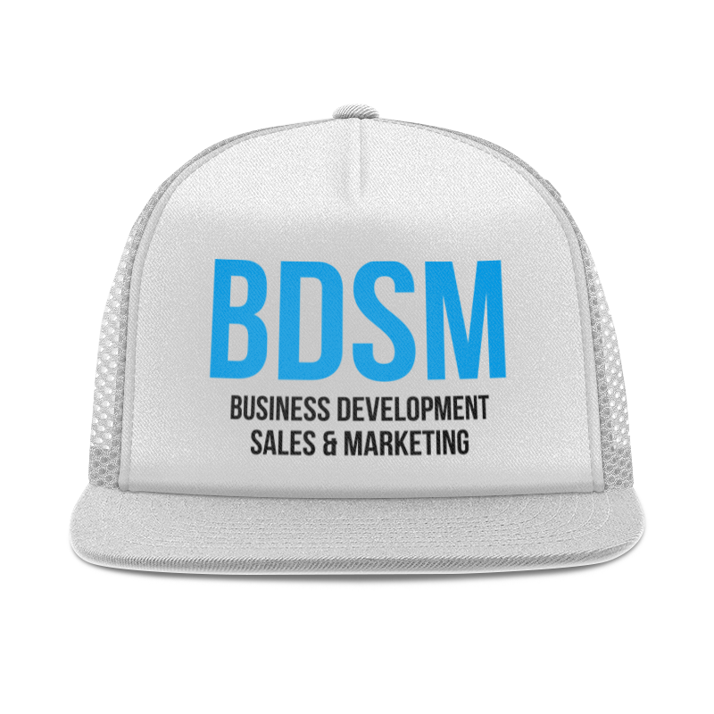 Printio Кепка тракер с сеткой Bdsm - business development, sales & marketing кепка с техасским флагом кепка унисекс кепка бейсболка кепки для папы кепка тракер