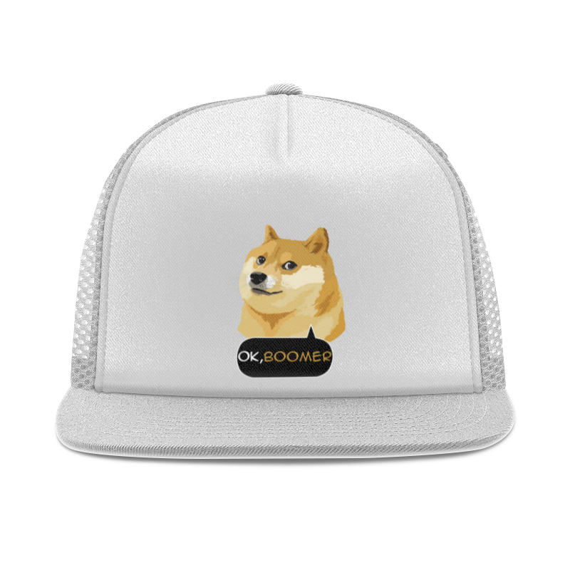 Кепка тракер с сеткой — цвет: БЕЛЫЙ.