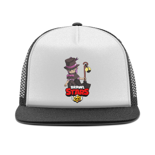 Заказать головной убор в Москве. Кепка тракер с сеткой BRAWL STARS MORTIS от geekbox - готовые дизайны и нанесение принтов.