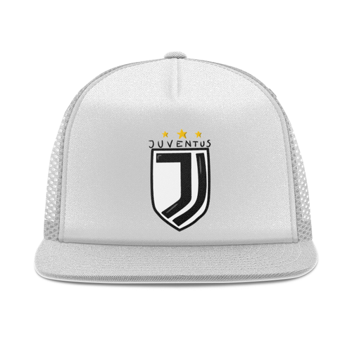 Заказать головной убор в Москве. Кепка тракер с сеткой Juventus от Al Capone - готовые дизайны и нанесение принтов.