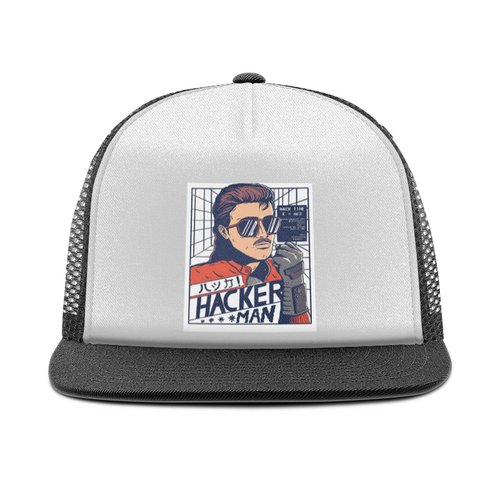 Заказать головной убор в Москве. Кепка тракер с сеткой Hackerman 3000 Kung Fury от Ivan Chernov - готовые дизайны и нанесение принтов.