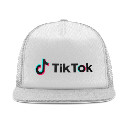 Заказать головной убор в Москве. Кепка тракер с сеткой TikTok  от DESIGNER   - готовые дизайны и нанесение принтов.