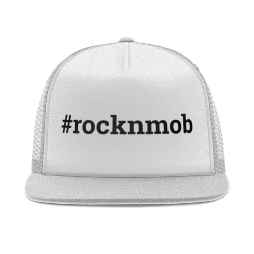 Заказать головной убор в Москве. Кепка тракер с сеткой Rocknmob Yo от accs@rocknmob.com - готовые дизайны и нанесение принтов.