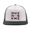 Заказать головной убор в Москве. Кепка тракер с сеткой Monsta X от geekbox - готовые дизайны и нанесение принтов.