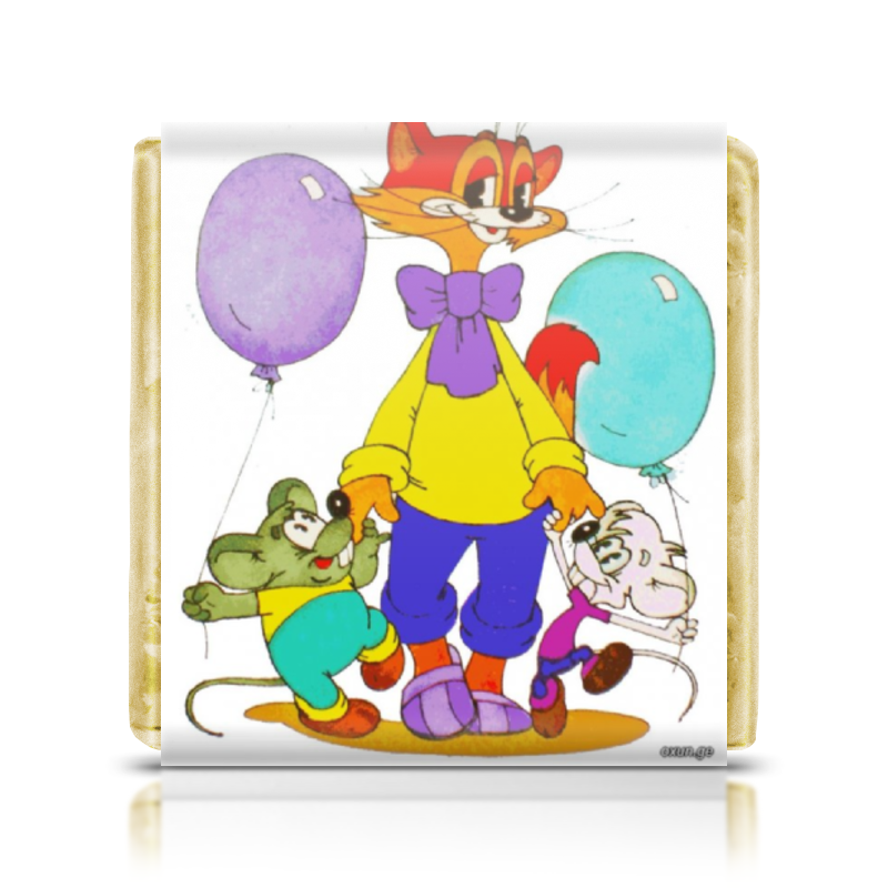 Printio Шоколадка 3,5×3,5 см Вкус детства сумка для обуви coolpodarok ребята давайте жить дружно собака