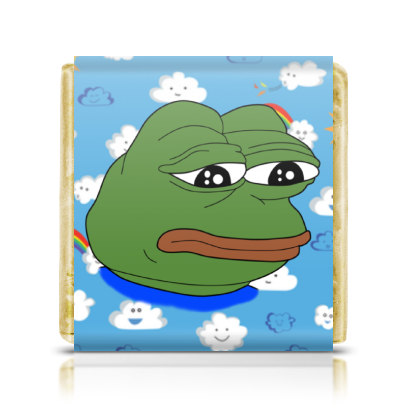 Printio Шоколадка 3,5×3,5 см Pepe frog