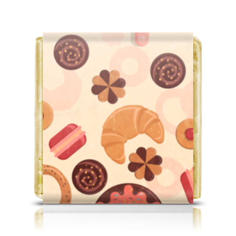 Printio Шоколадка 3,5×3,5 см Кондитерка маленький кондитер сладости для радости