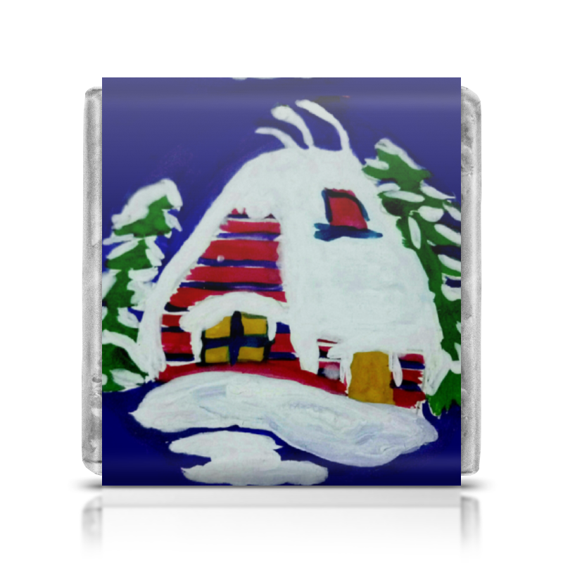 Printio Шоколадка 3,5×3,5 см Дом в лесу фигурка барбоскины дымок серия 2 6 8 см
