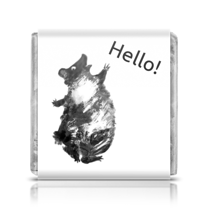 Printio Шоколадка 3,5×3,5 см Танцующий мишка