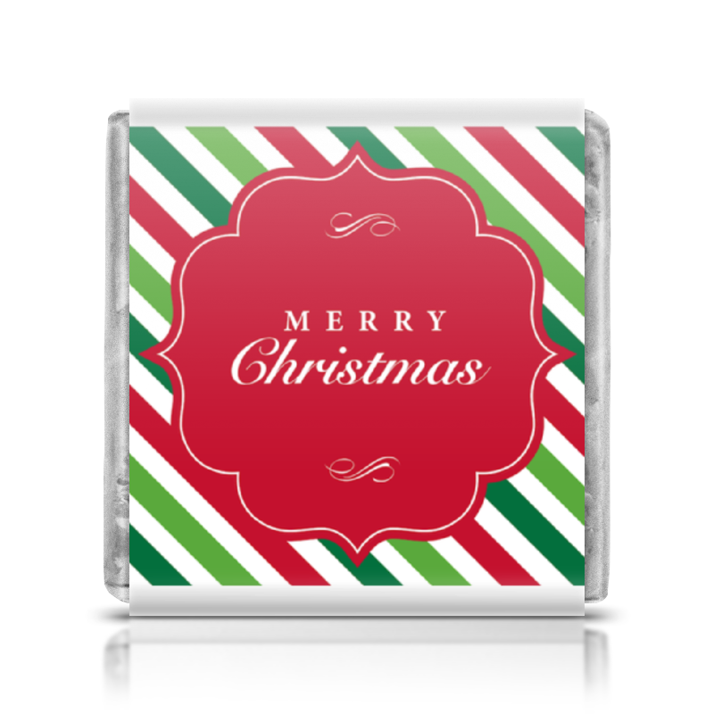 Printio Шоколадка 3,5×3,5 см Merry christmas молочный шоколад новогодняя почта вкус смесь специй 50 г