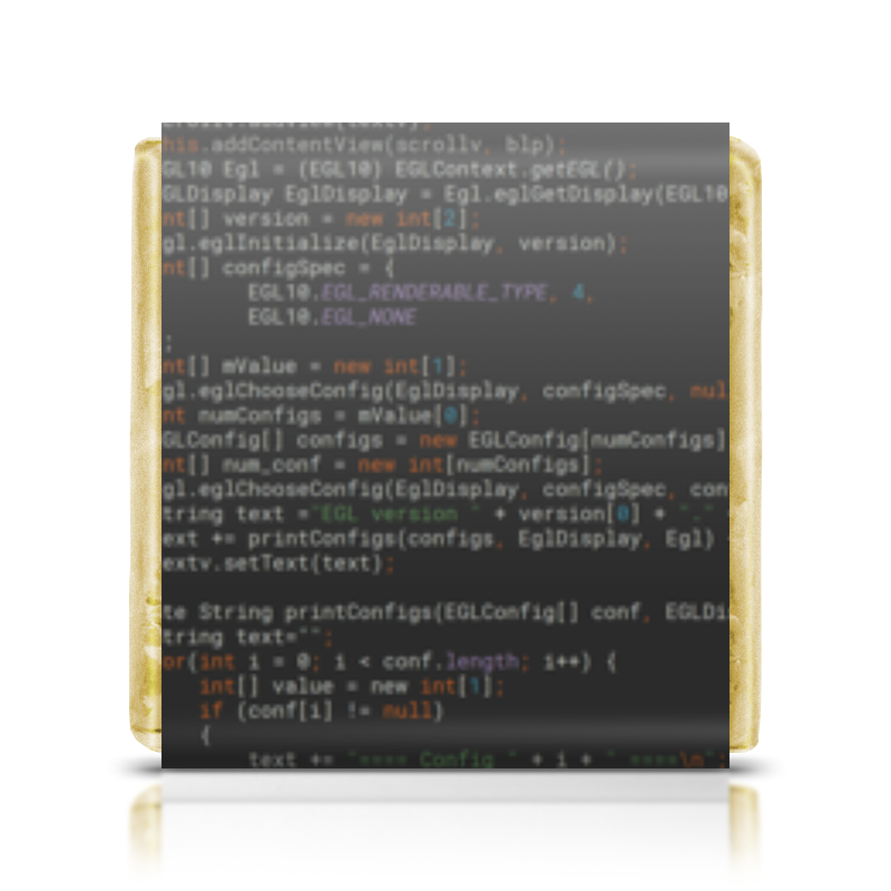 Printio Шоколадка 3,5×3,5 см Программный код printio пакет 15 5x22x5 см программный код