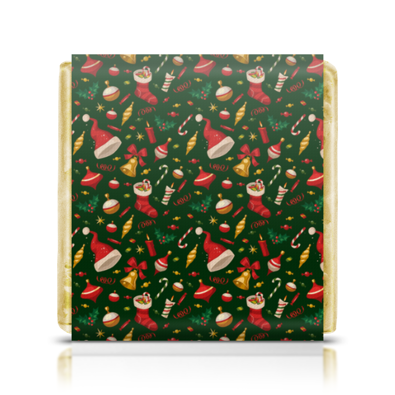 Printio Шоколадка 3,5×3,5 см Новогодние праздники