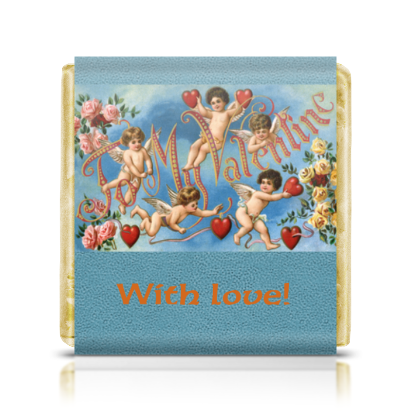 Printio Шоколадка 3,5×3,5 см To my valentine набор почтовых открыток в винтажном стиле 32 шт