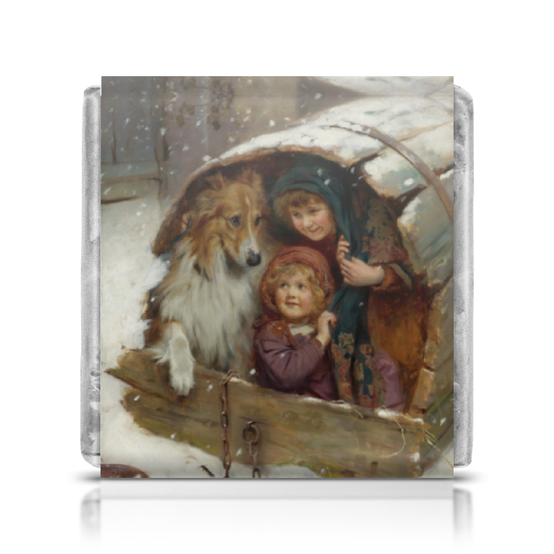 printio шоколадка 3 5×3 5 см картина артура элсли 1860 1952 Printio Шоколадка 3,5×3,5 см День матери и новый год