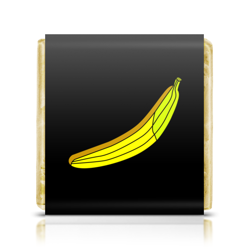 Printio Шоколадка 3,5×3,5 см Страстный банан шоколад молочный чемпион вкуса медаль в ассортименте 25 г