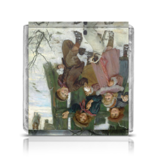 Заказать шоколадки в Москве. Шоколадка 3,5x3,5 см Картина Артура Элсли (1860-1952) от Apfelbaum - готовые дизайны и нанесение принтов.