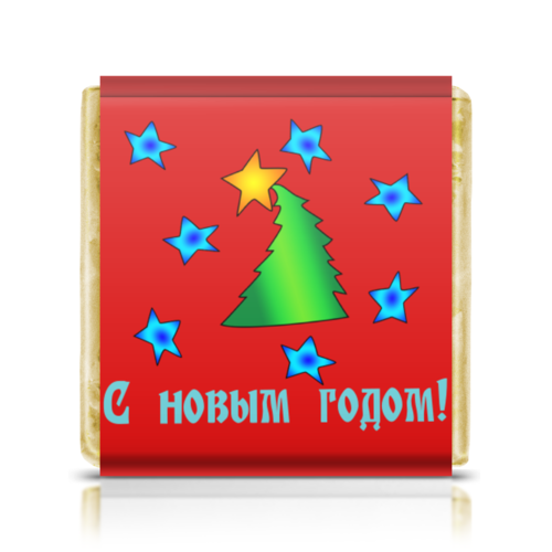 Заказать шоколадки в Москве. Шоколадка 3,5x3,5 см Новогодние коты от valezar - готовые дизайны и нанесение принтов.