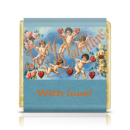 Заказать шоколадки в Москве. Шоколадка 3,5x3,5 см To My Valentine от Andy Quarry - готовые дизайны и нанесение принтов.