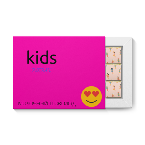 Заказать шоколадные наборы в Москве. Набор конфет "12 шоколадок" kids CHOCOLATE от Замир Камаев - готовые дизайны и нанесение принтов.