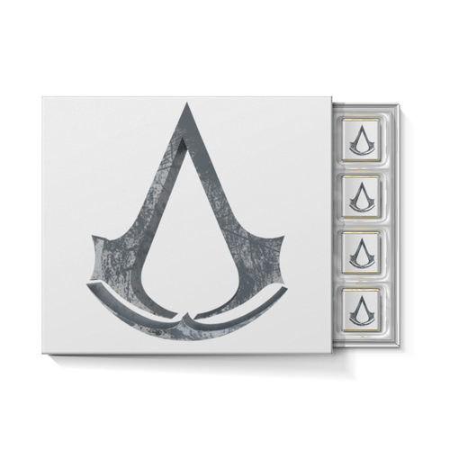 Заказать шоколадные наборы в Москве. Набор конфет "С ореховой начинкой" Assassin’s Creed от GeekFox  - готовые дизайны и нанесение принтов.