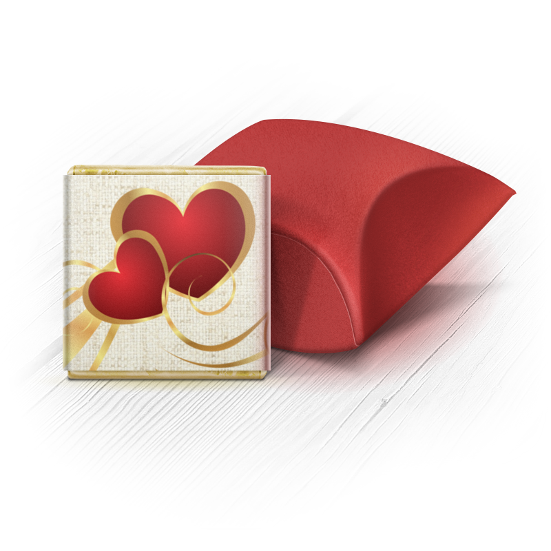 набор конфет impresso красный 424 г Printio Набор шоколадных конфет Ракушка Бонбоньерка на свадьбу
