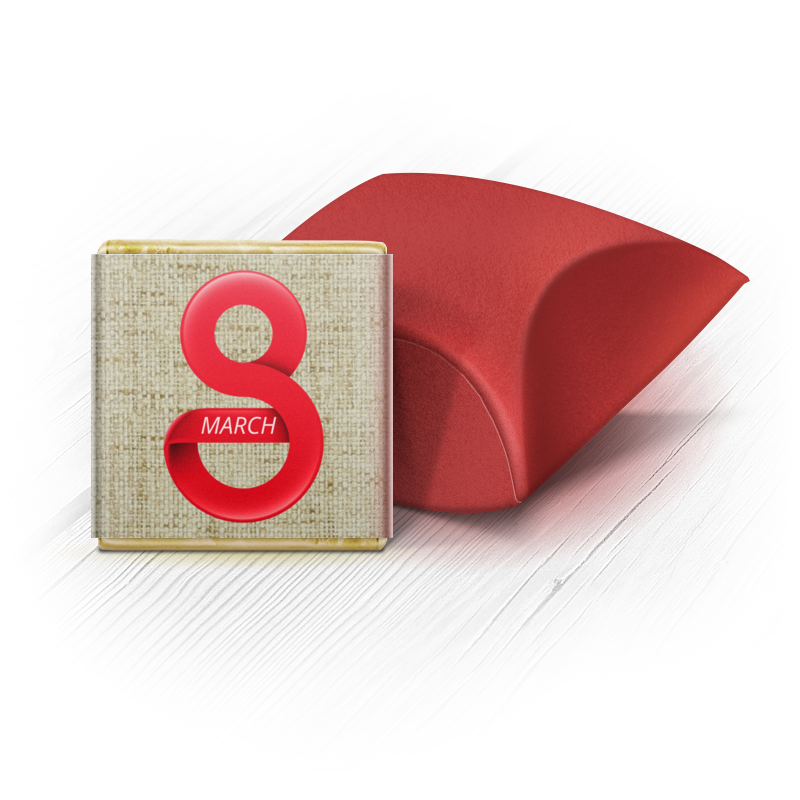 набор конфет impresso красный 424 г Printio Набор шоколадных конфет Ракушка К 8 марта (в коробке 5 штук)