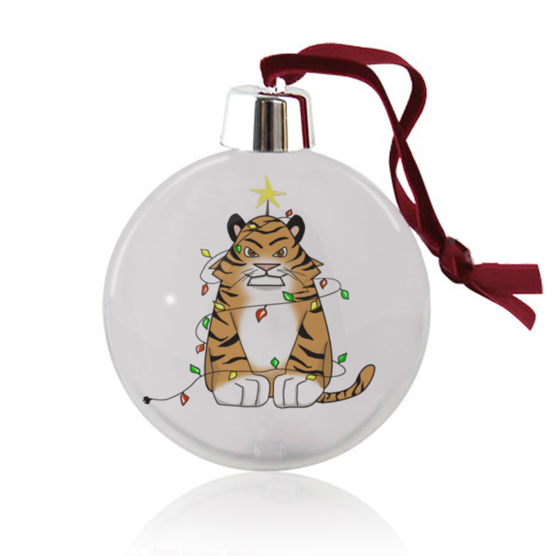 Printio Ёлочный шар Новогодний тигр брелок символ года тигр