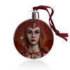 Заказать ёлочное украшение в Москве. Ёлочный шар Алая Ведьма / Scarlet Witch от Jimmy Flash - готовые дизайны и нанесение принтов.
