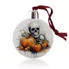 Заказать ёлочное украшение в Москве. Ёлочный шар skull and pumpkin от Franka  - готовые дизайны и нанесение принтов.